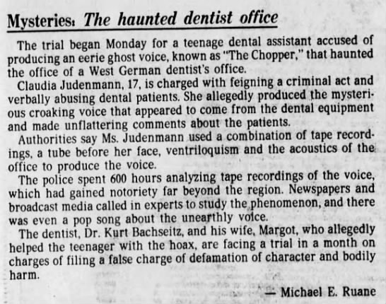 haunted dentist